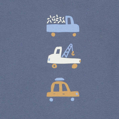 Automobil T-shirt, Indigo, Müsli