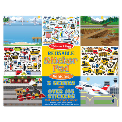 Legebog med Klistermærker, Køretøjer, Melissa & Doug - forside