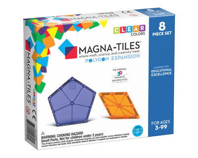 Magna-Tiles, 8 stk. Polygons, æske set forfra