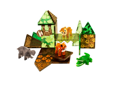 Magna-Tiles Jungle, 25 stk. Magnetisk Konstruktionsleg