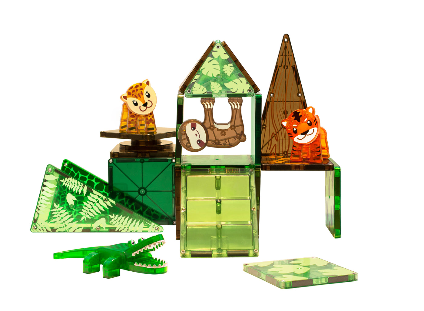 Magna-Tiles Jungle, 25 stk. Magnetisk Konstruktionsleg