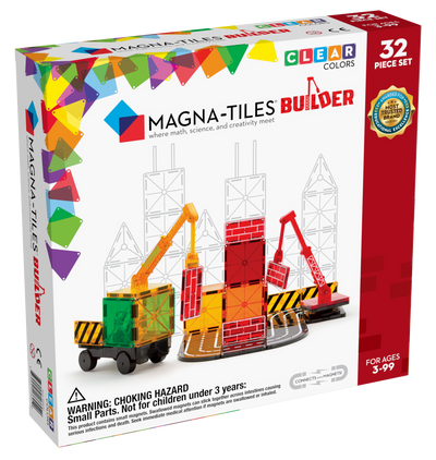 Magna-Tiles Builder, 32 stk. magnetisk byggelegetøj