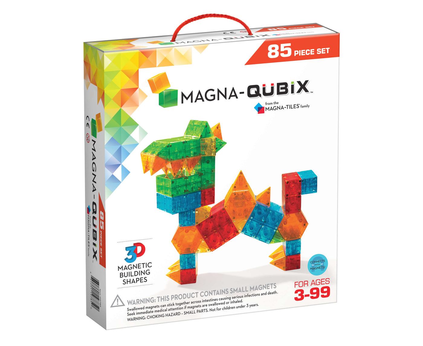 Magna-Qubix, 85 stk. Transparent