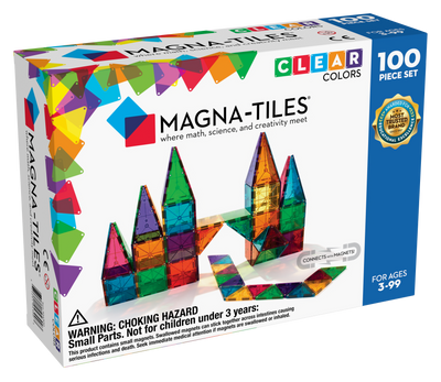 Magna-Tiles, 100 stk. Transparent