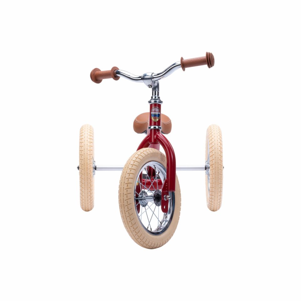 Balancecykel Tre Hjul, Vintage Red, Trybike - forfa