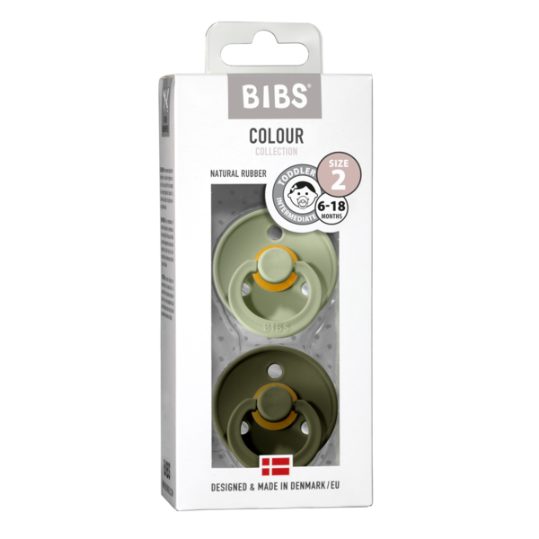 Bibs Sut Sage/Hunter Green, 2-pak, 6-18 mdr. Bibs