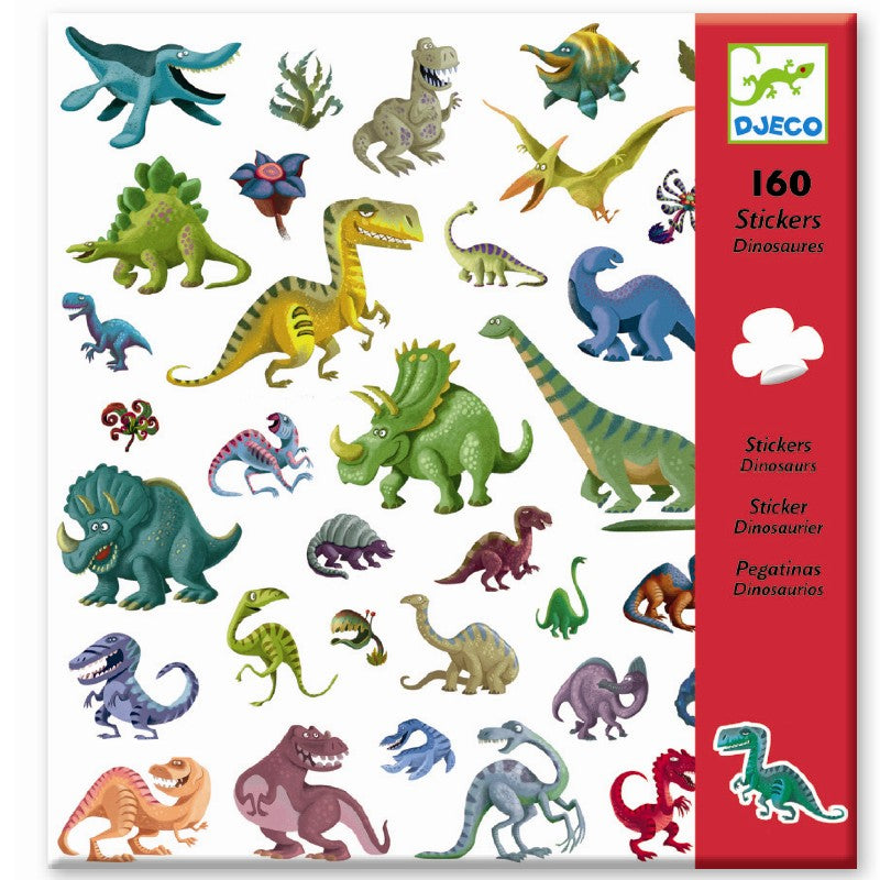 160 klistermærker med mega seje dinosaurer