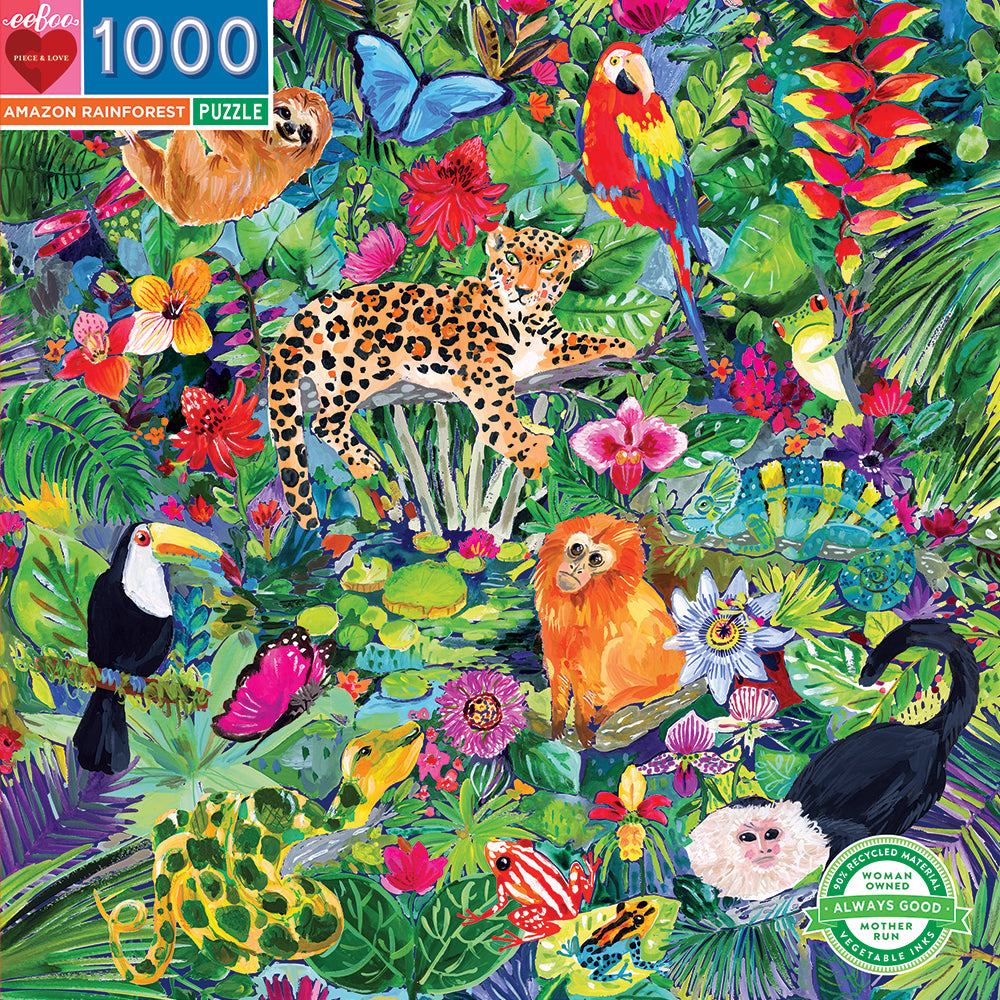 Amazonas Regnskov, Puslespil med 1000 Brikker, Eeboo