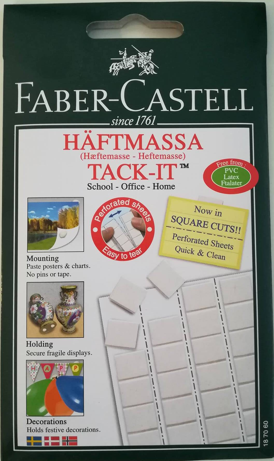 Tack-it Hæftemasse Hvid, Faber-Castel