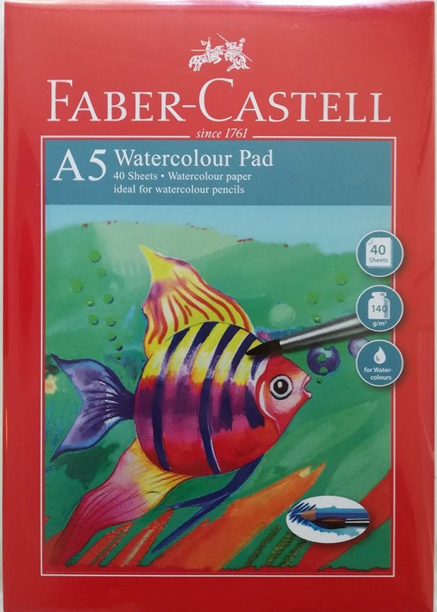 Akvarelblok A5 140 gr. 40 Ark, Faber-Castell 