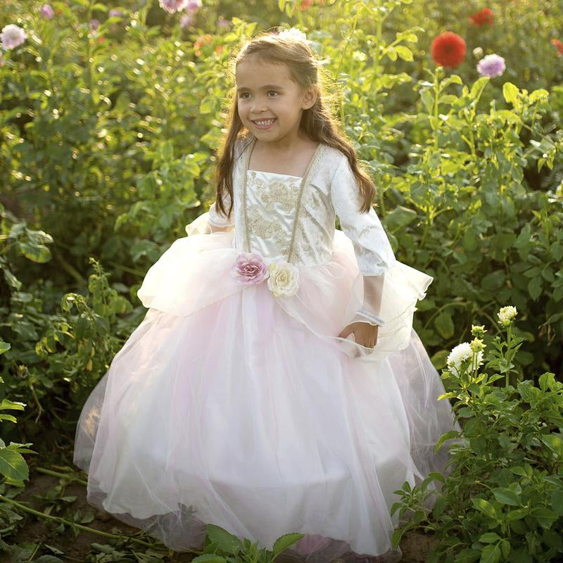 Gylden Rose Prinsessekjole, 5-6 år, Great Pretenders