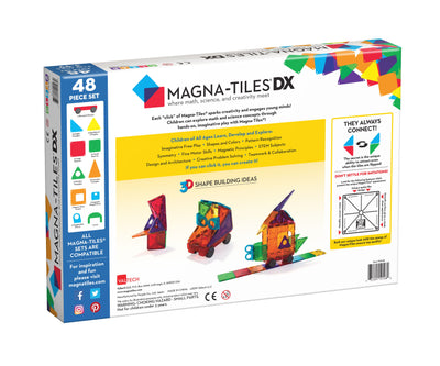 Magna-Tiles, 48 stk. Transparent
